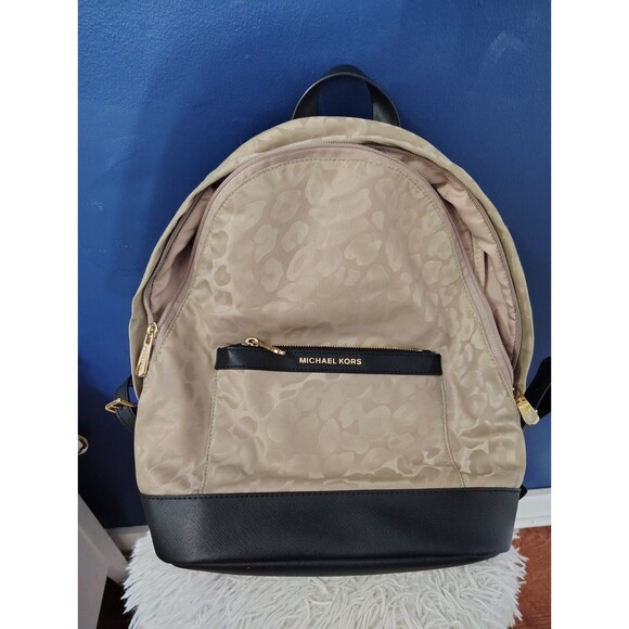 MICHAEL KORS Morgan Medium Backpack - Truffle $248 Excellent - Picture 1 of 12